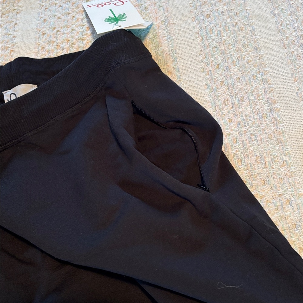 NWT Lilly Pulitzer black warm up casual pants sz XL sweats lounge - Picture 8 of 11